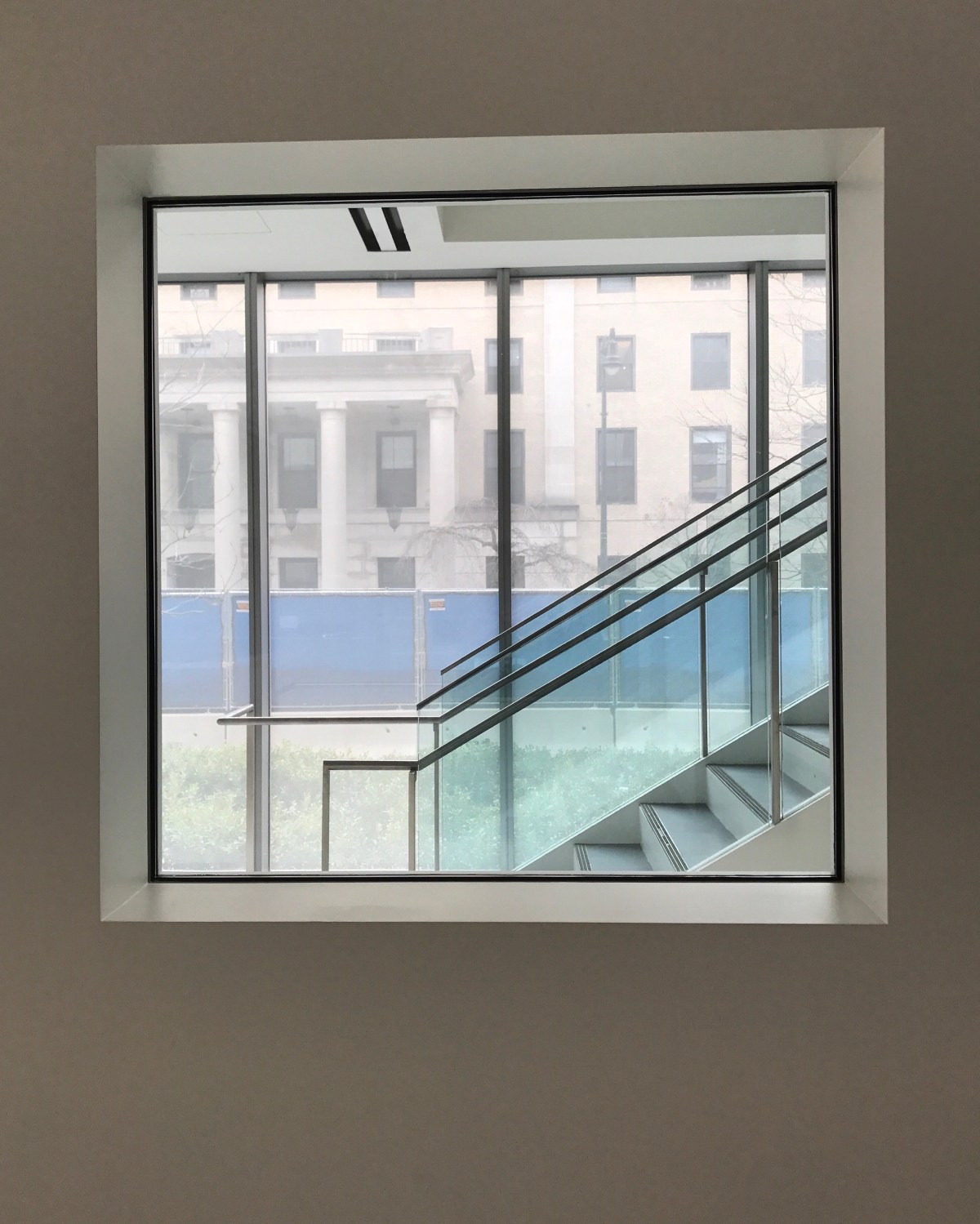 Green blue window view 